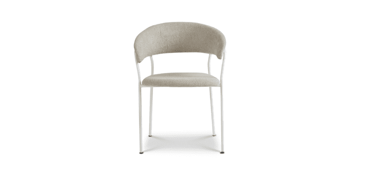 Eetkamerstoel Jon - Baran - Shell - wit