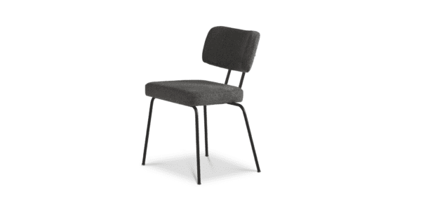 Eetkamerstoel Ted - New Wool - Antracite - zwart