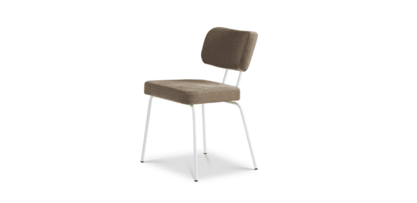 Eetkamerstoel Ted - Portofino - Brown - Wit